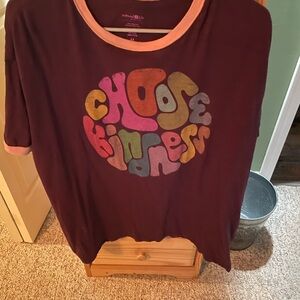 NATURAL LIFE Purple and Pink Short Sleeve Tees